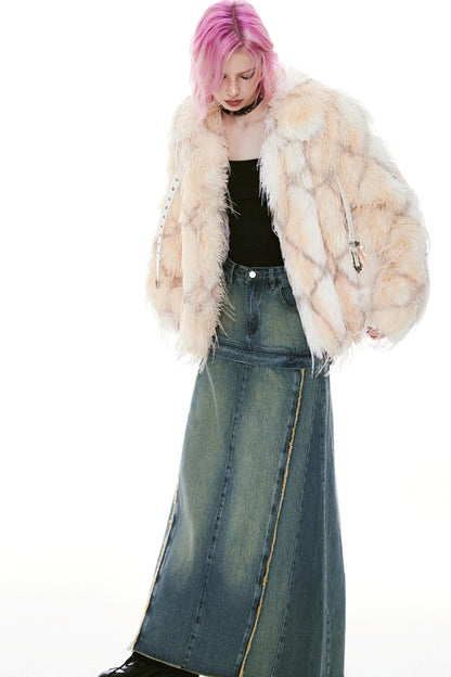 Long-Haired Eco-Friendly Fur Coat