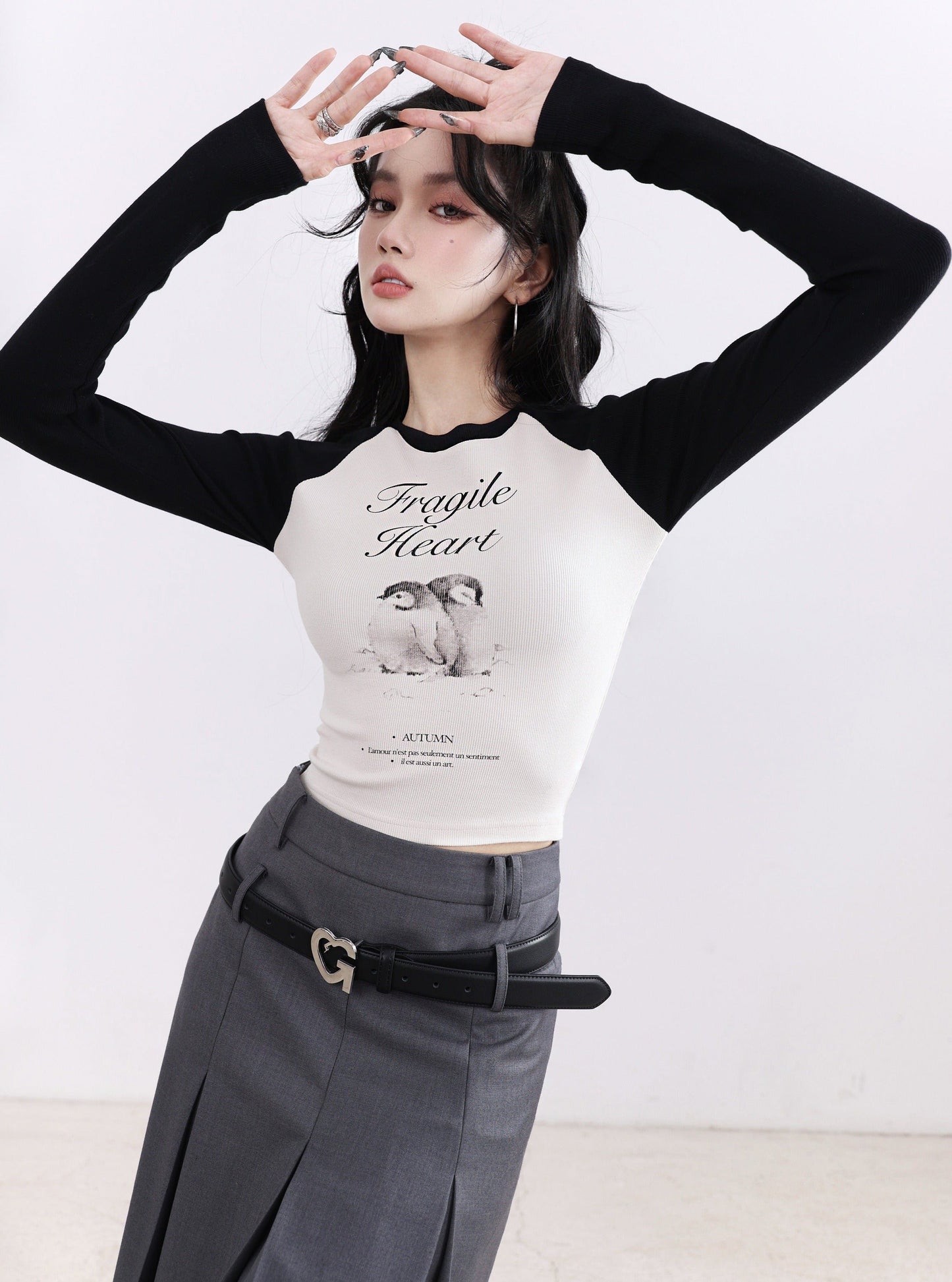 American vintage long-sleeved T-Shirt