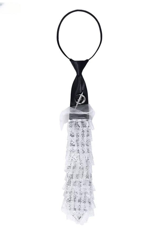 Unisex Y2K Punk Lace Tie Shirt