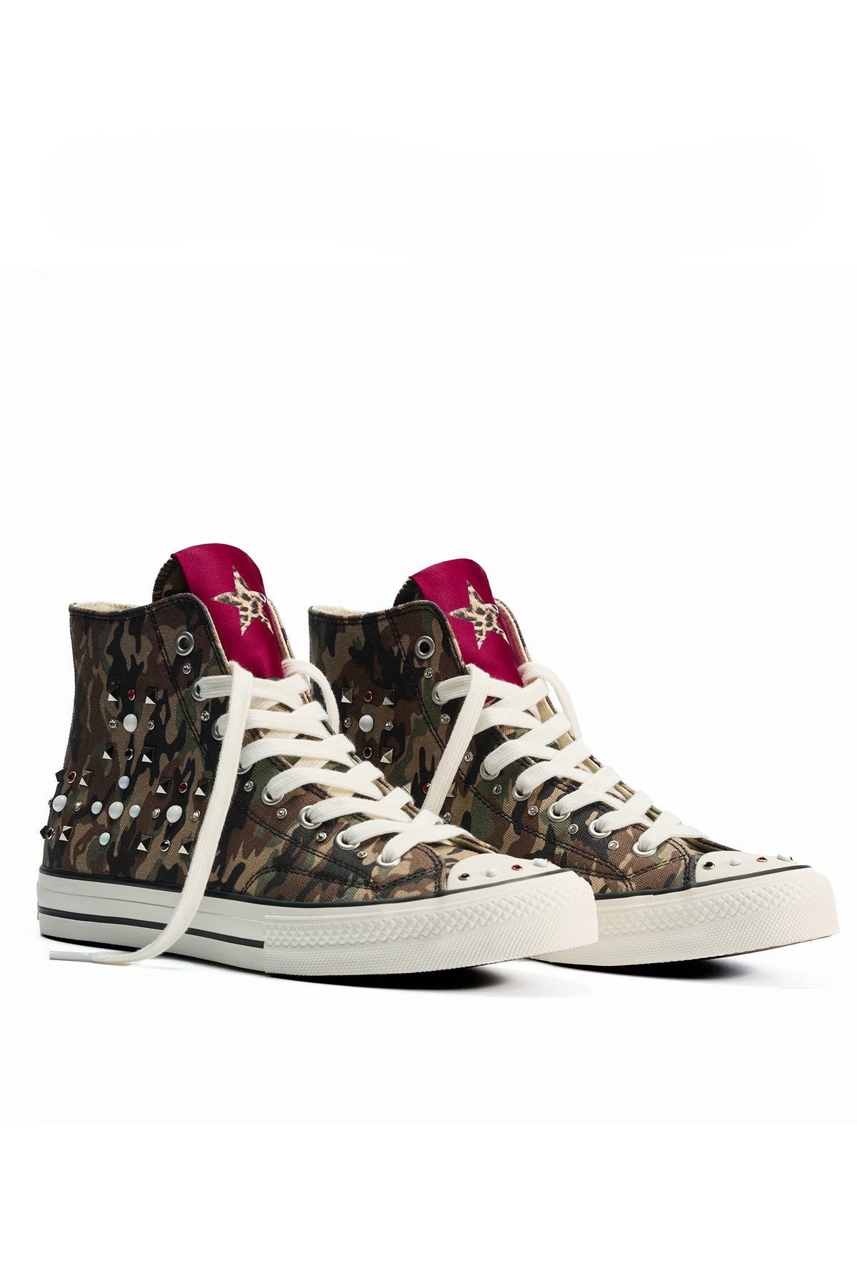 Camouflage High-Top Canvas Shose