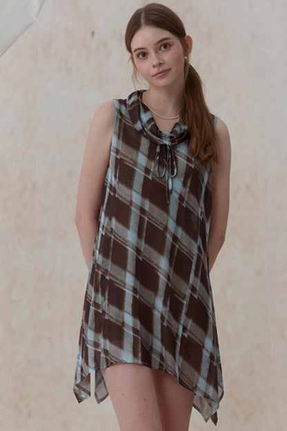 Vintage Plaid Swing Dress