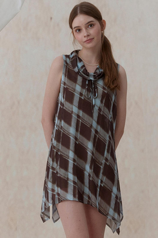 Vintage Plaid Swing Dress