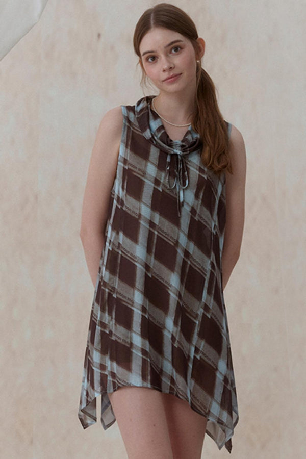 Vintage Plaid Swing Dress
