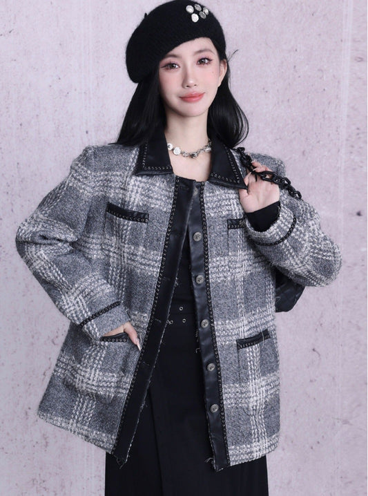 Wool Tweed Fine Small Jacket