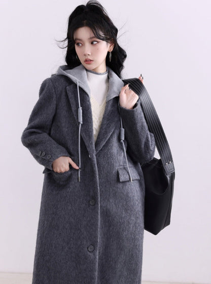 College sweatshirt hat woolen coat