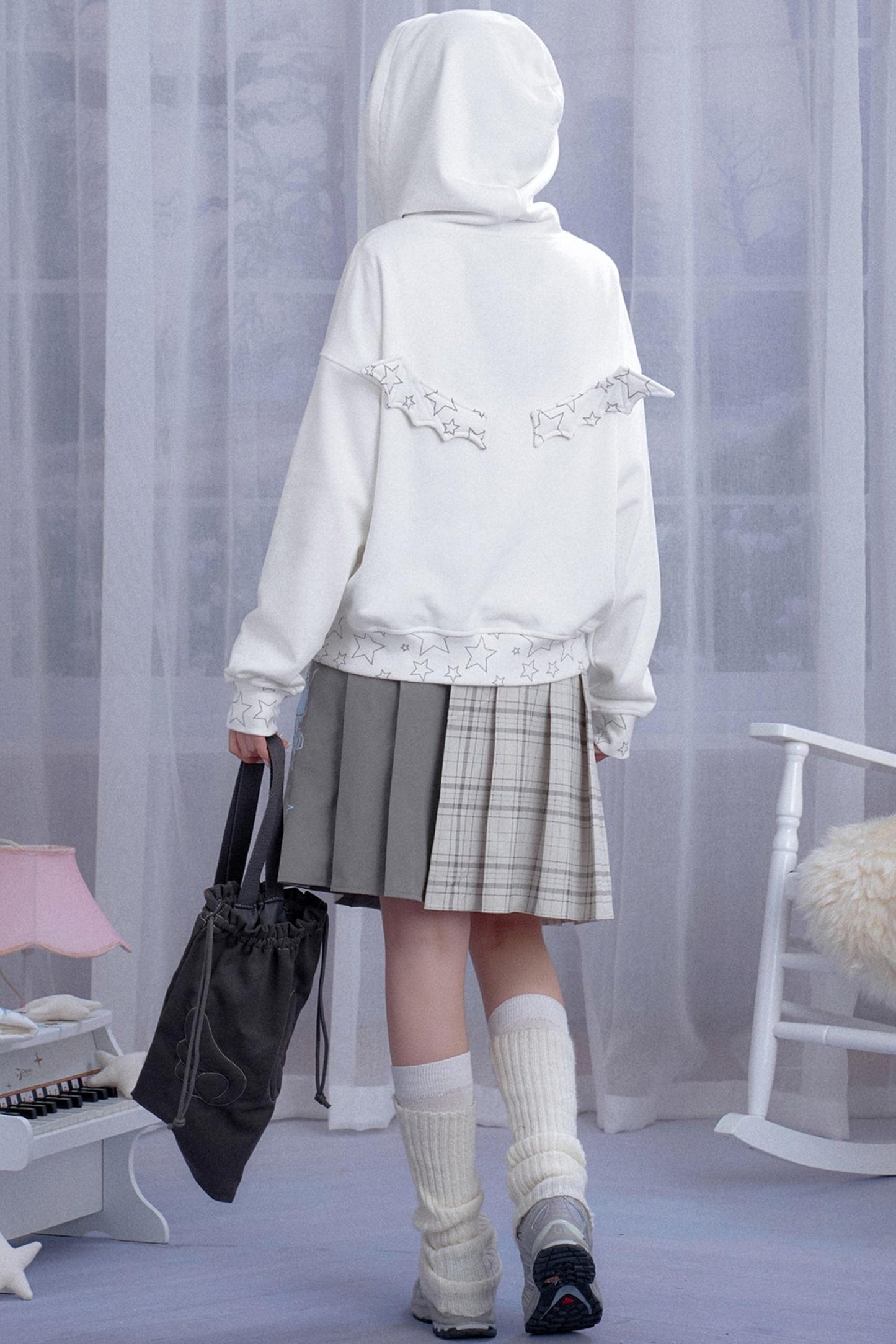 Angel Wings Graffiti Hooded Sweatshirt