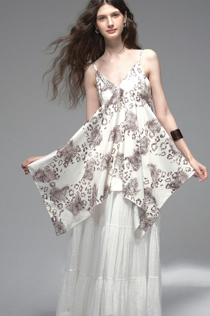 Bronze Leopard Skirt Camisole