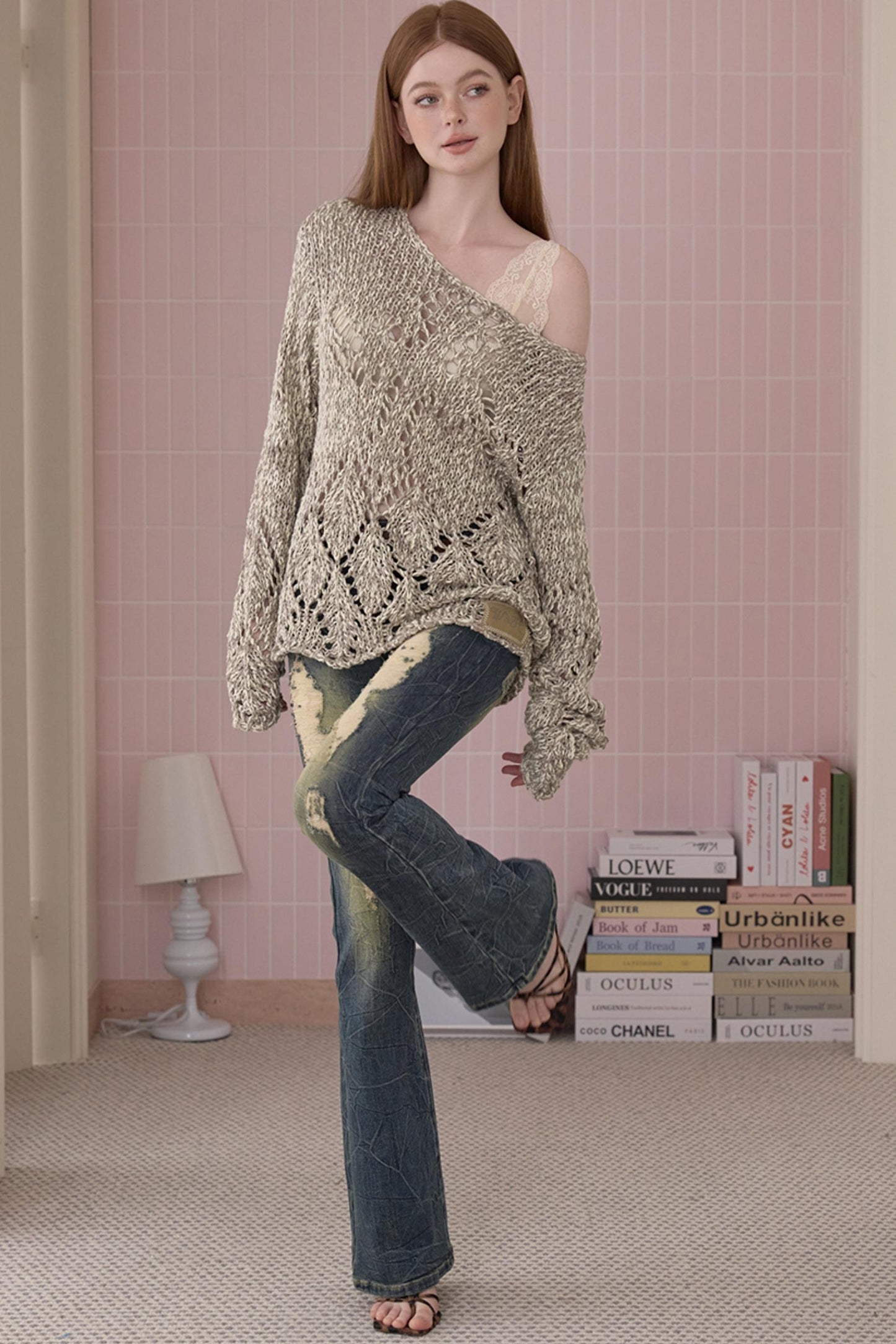 Retro Cool Ripped Tight Jeans