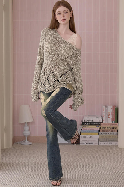 Retro Cool Ripped Tight Jeans