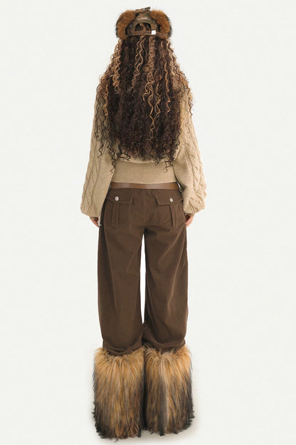 Belted Wide-Leg Pants