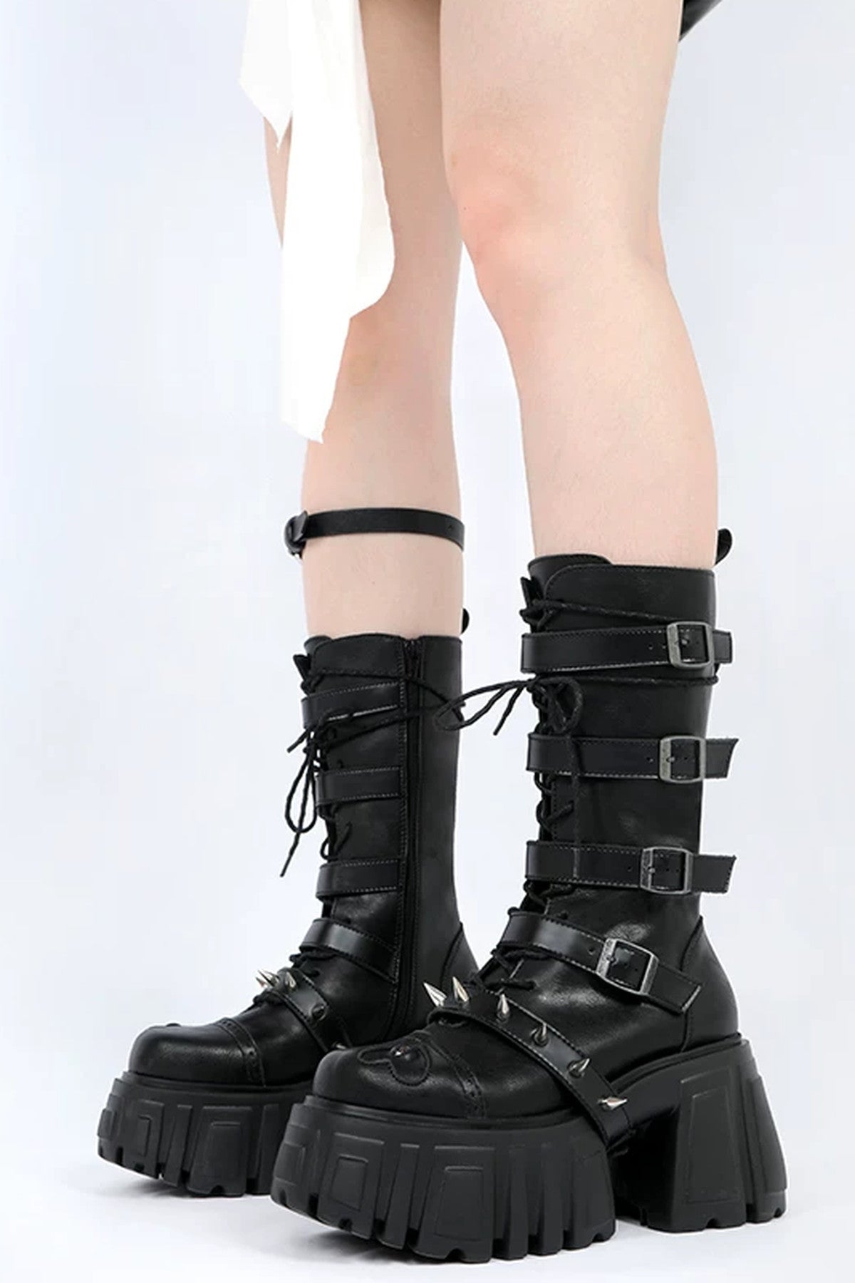 Heavy Metal Platform Knight Boots