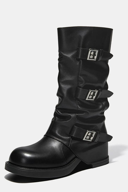 Western Cowboy Mid-High Boots