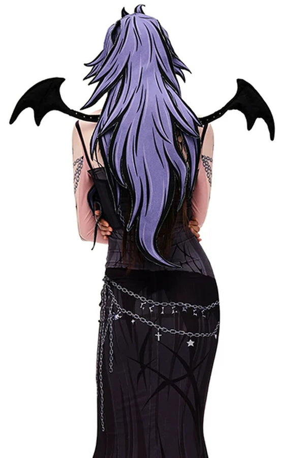 Character Printed Long Hair Cap