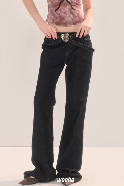 Vintage Slim Fit Flared Pants