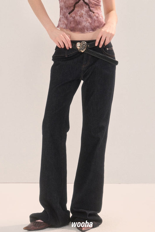 Vintage Slim Fit Flared Pants