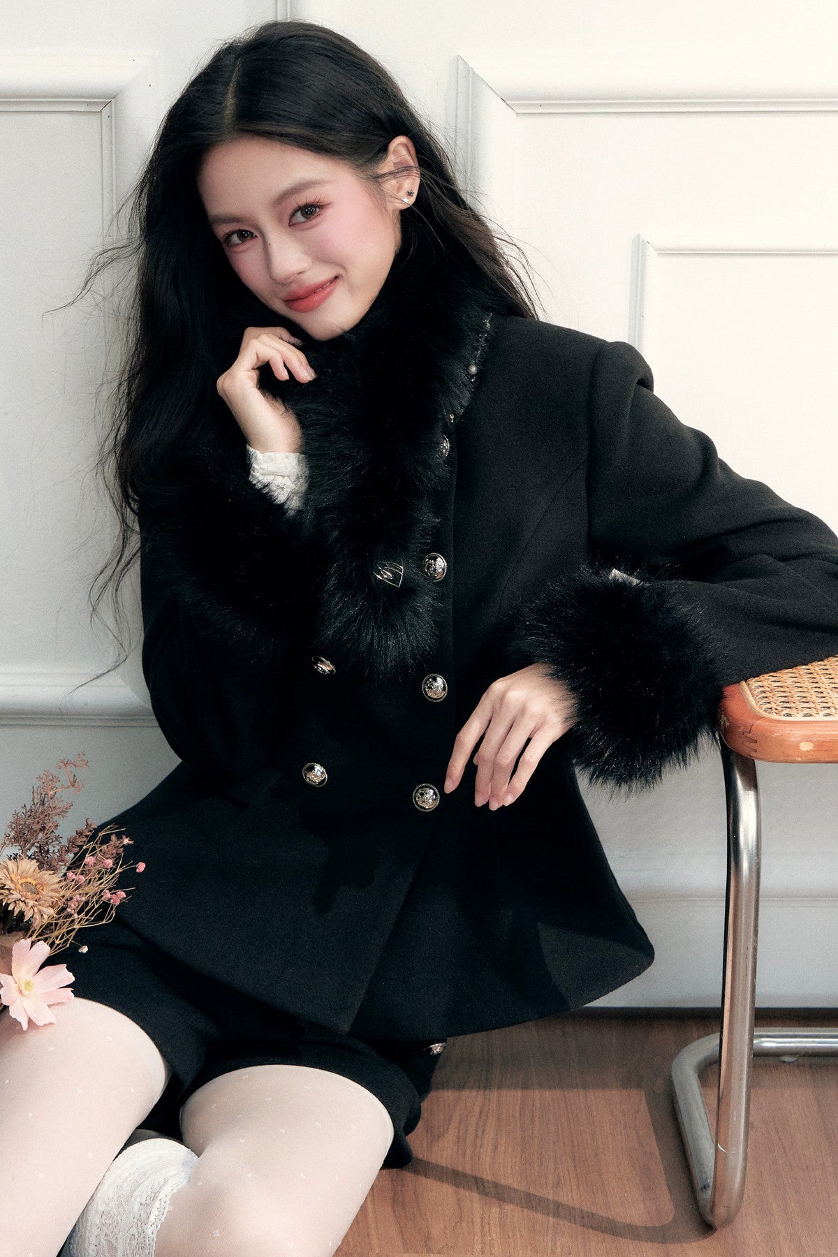 Short Faux Fur Scarf