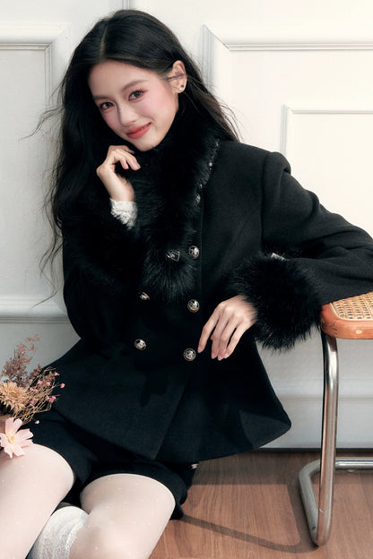 Short Faux Fur Scarf