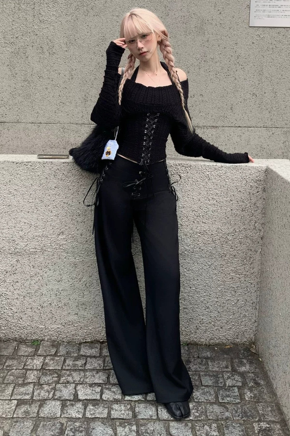 Set di coprispalle in maglia, top a fascia stile corsetto e giacca