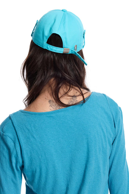 Frayed Buckle Rhinestone Duckbill Cap