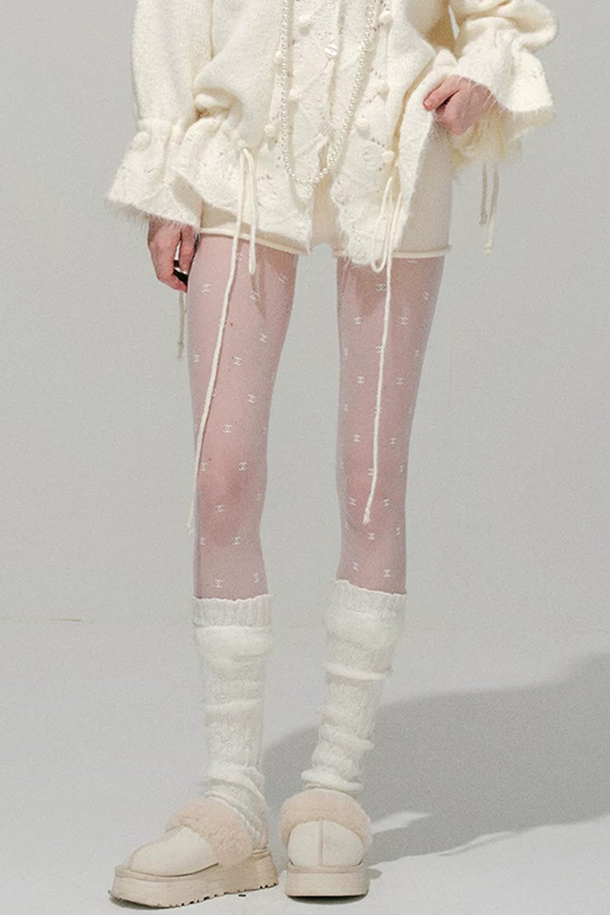 Loose Crochet Knit Shorts