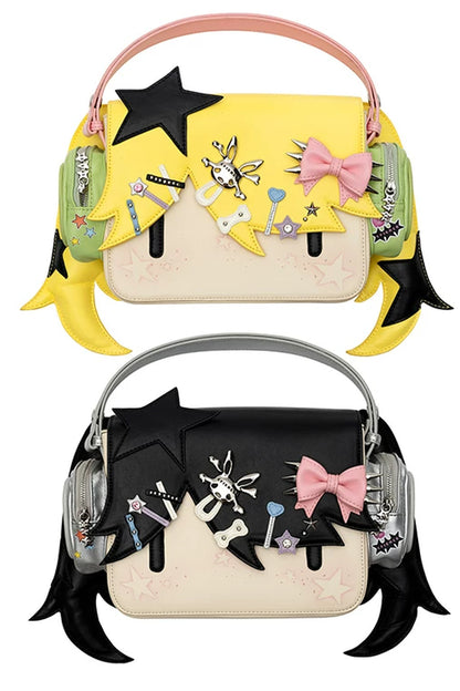 Girl Headphones Handbag Crossbody Shoulder