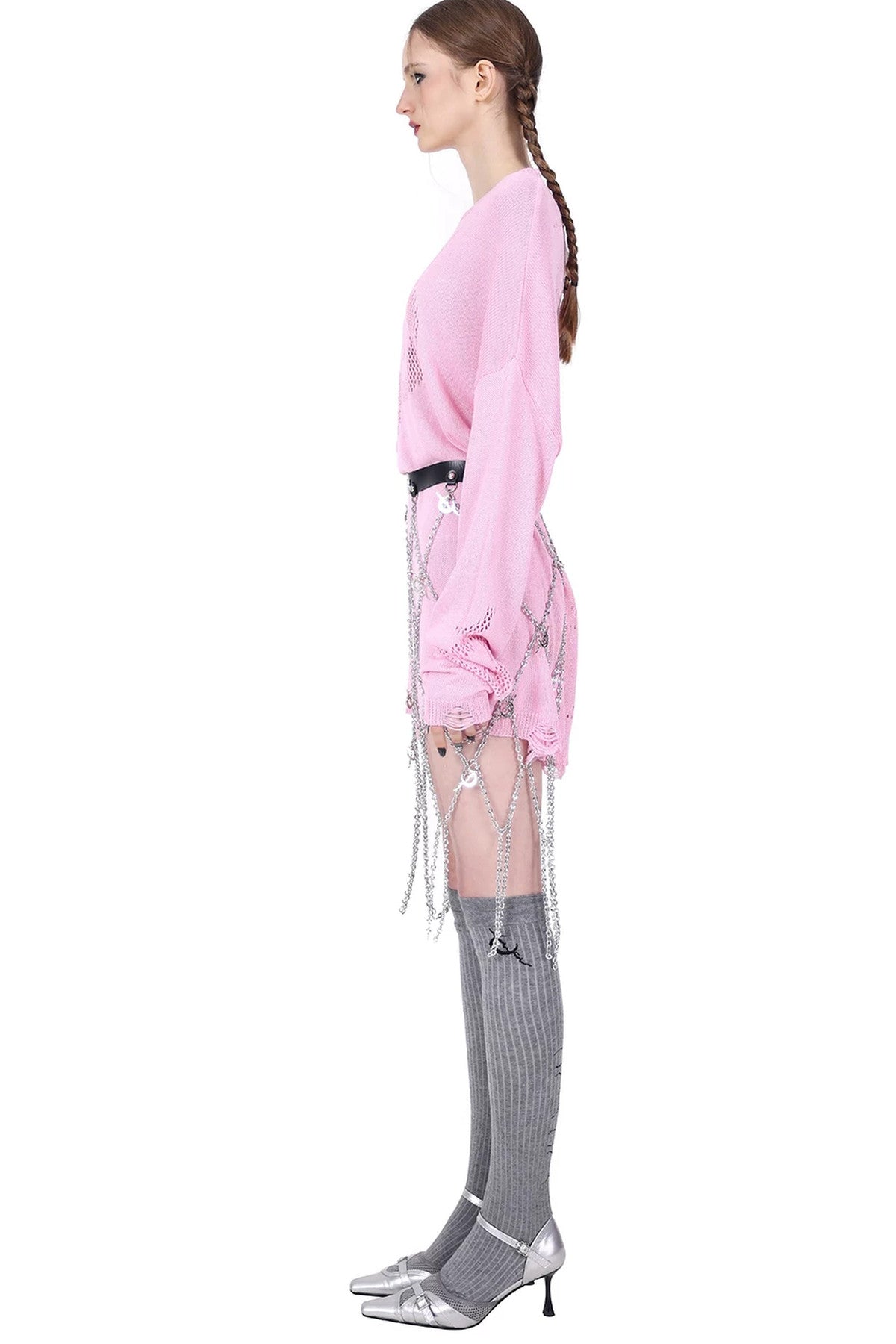 Y2K Hollow Out Knit Top