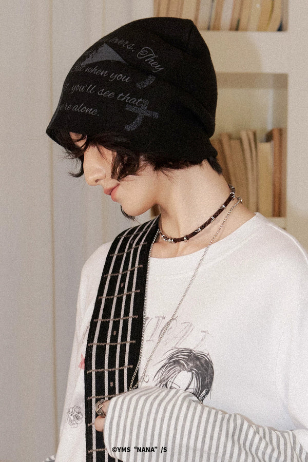 Retro Print Stretch Beanie