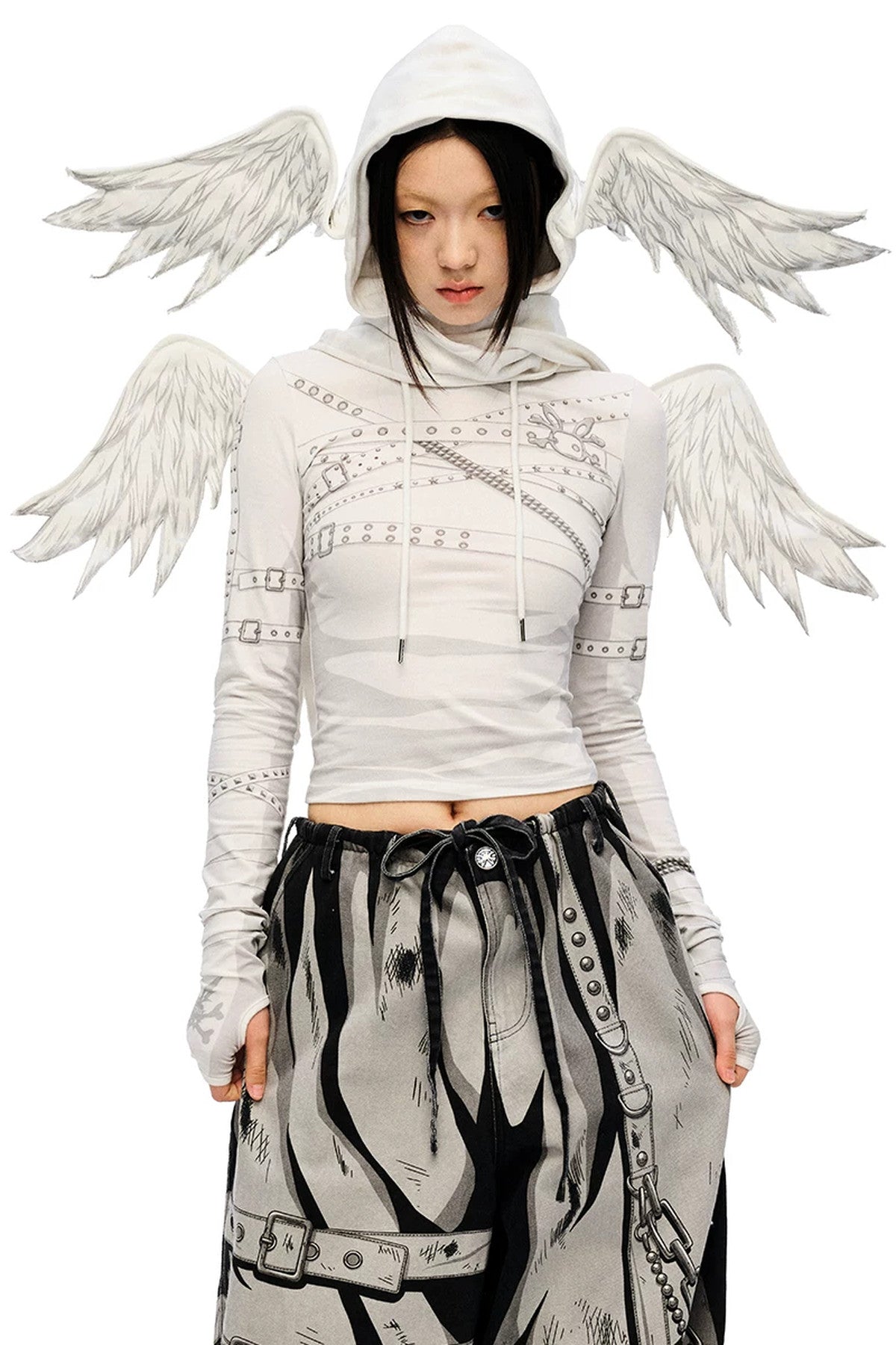 Angel Wing Hooded Scarf