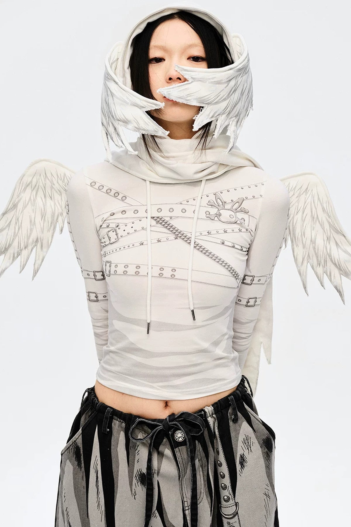 Angel Wing Hooded Scarf