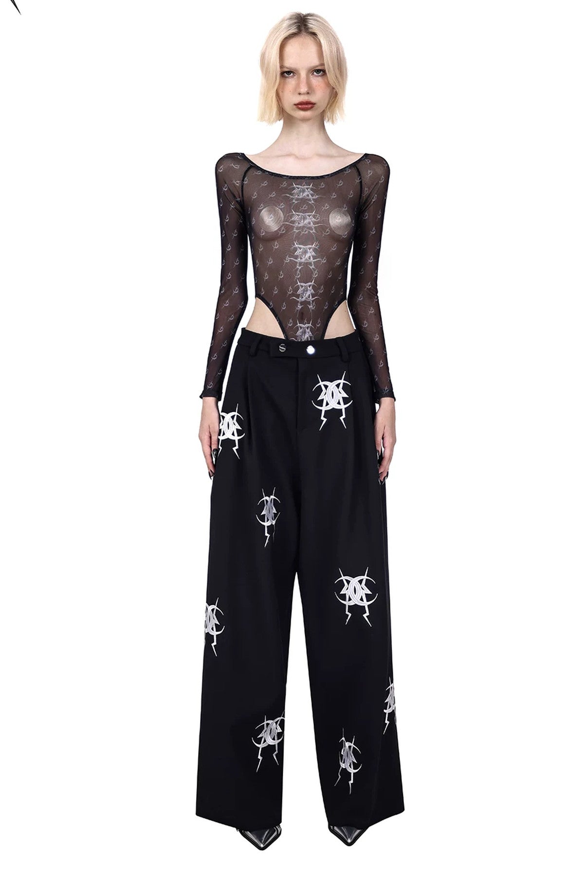 Embroidered Loose Pants
