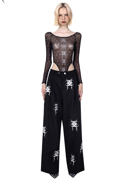 Embroidered Loose Pants