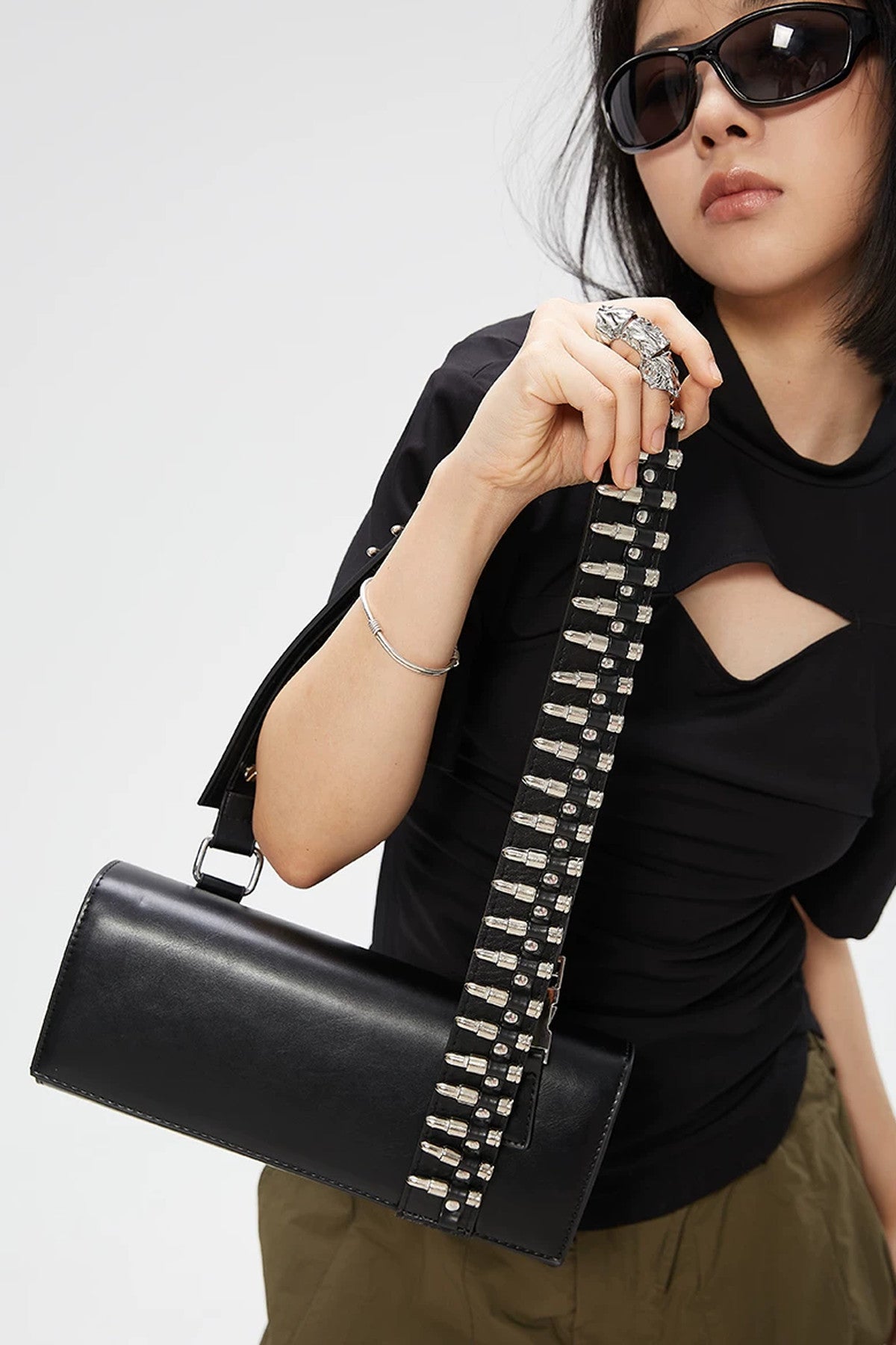 Punk Bullet Strap Handbag