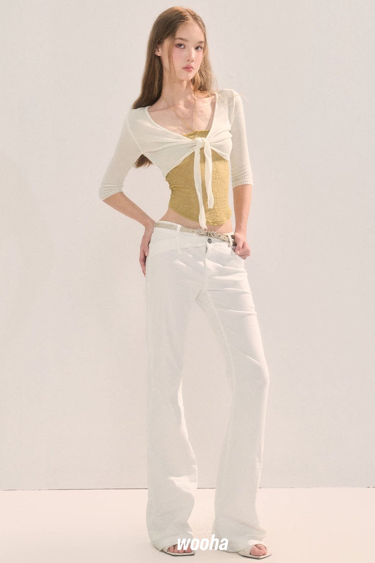 Vintage Slim Fit Flared Pants