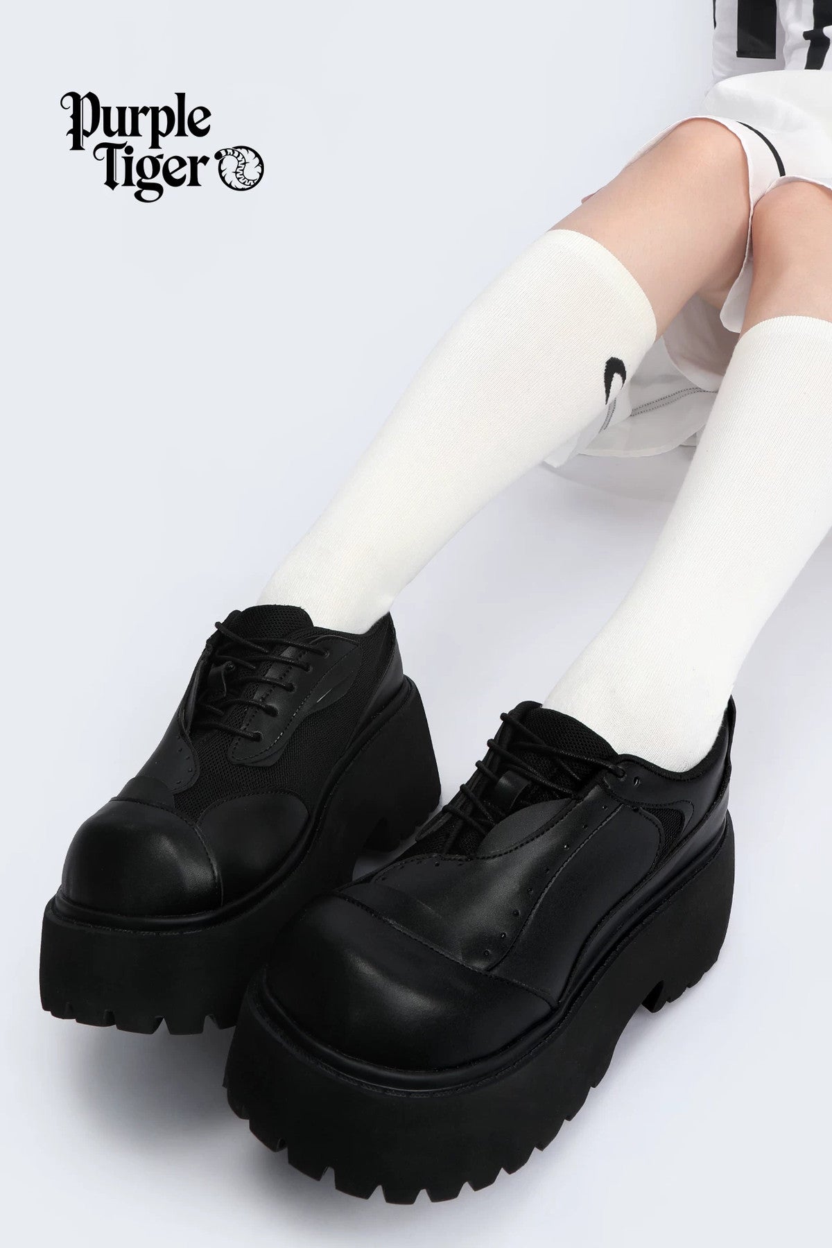 Dark Punk Thick-Soled Leather Shoes