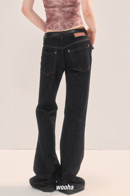 Vintage Slim Fit Flared Pants