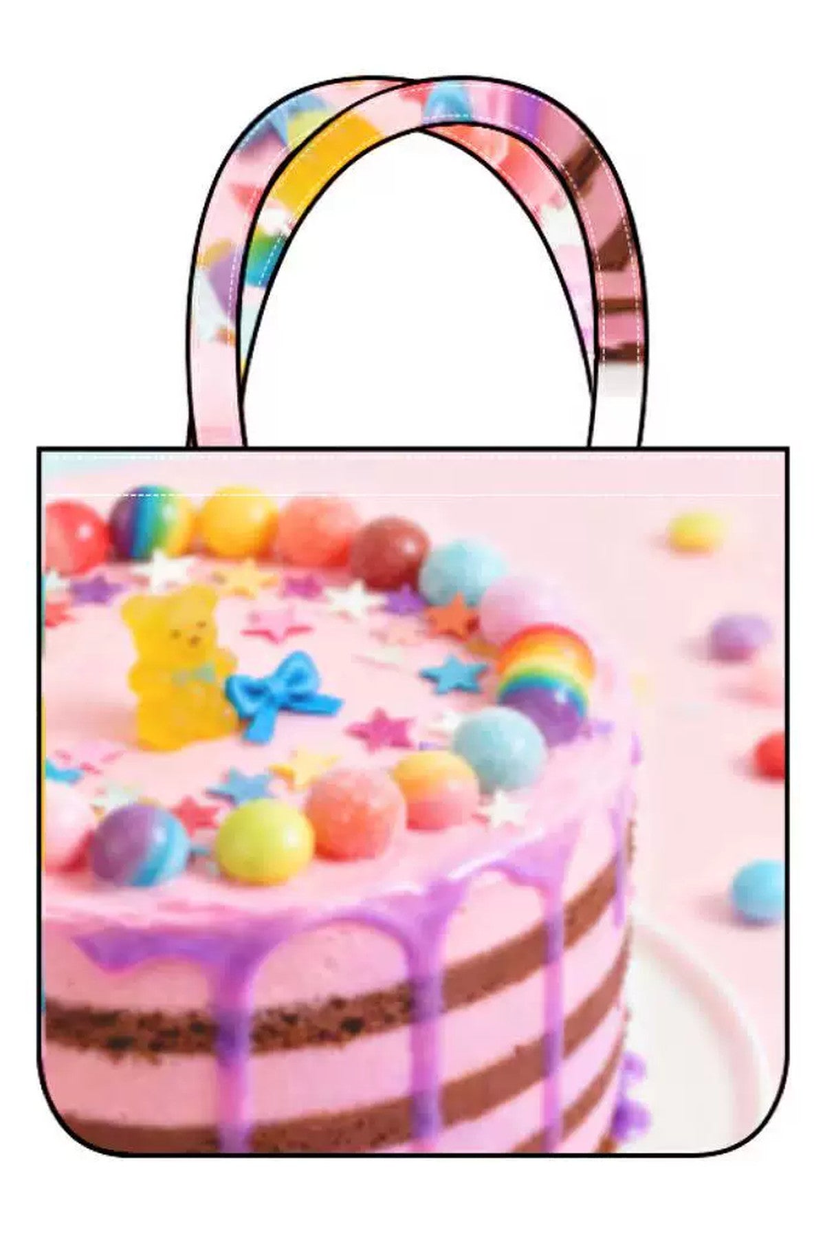 Happy Birthday Plaid Patchwork Canvas Shoulder Bag
