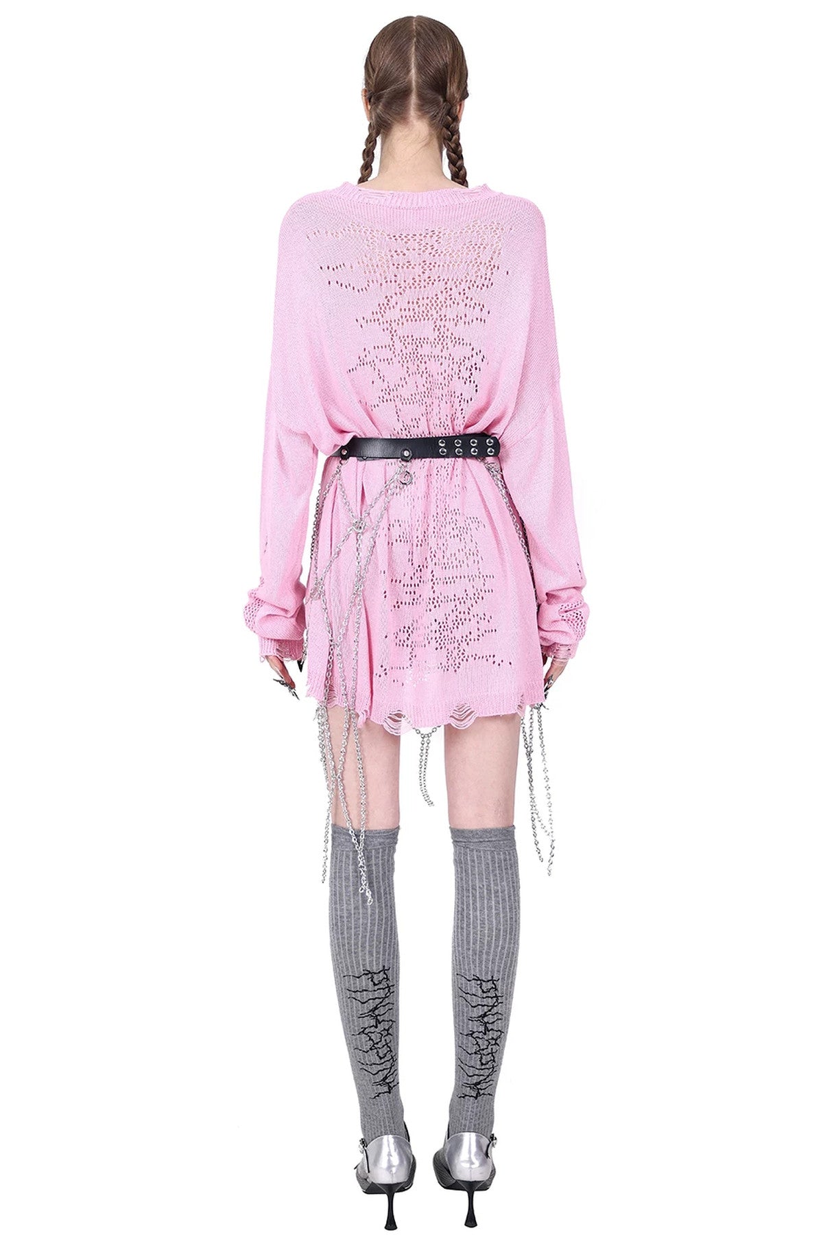 Y2K Hollow Out Knit Top