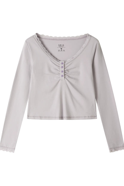 Slim Fit Short High-Stretch Knit T-Shirt Set-Up