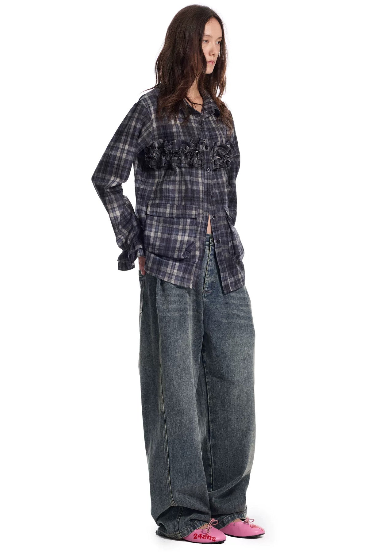 Punk Water Spray Jeans