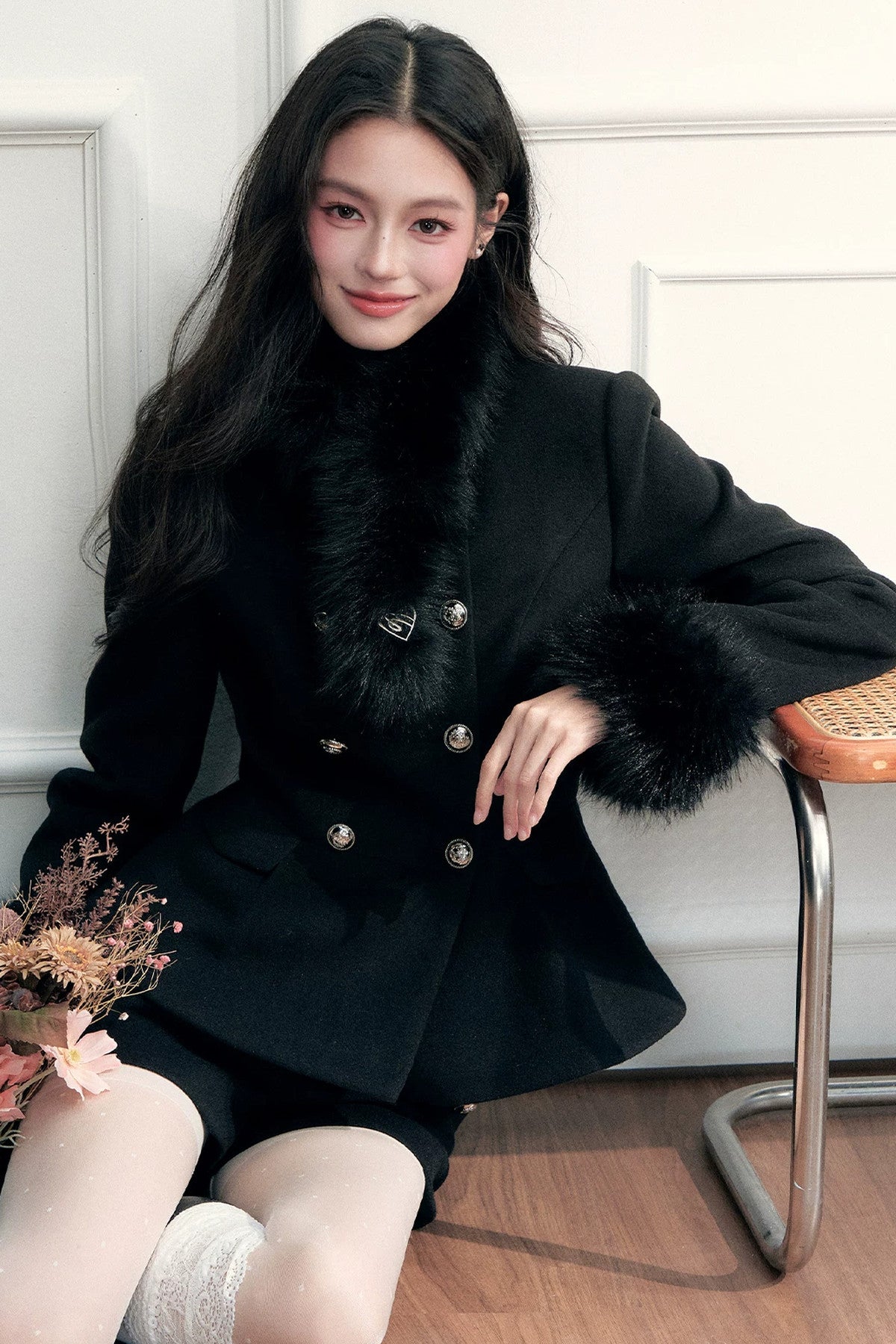 Short Faux Fur Scarf