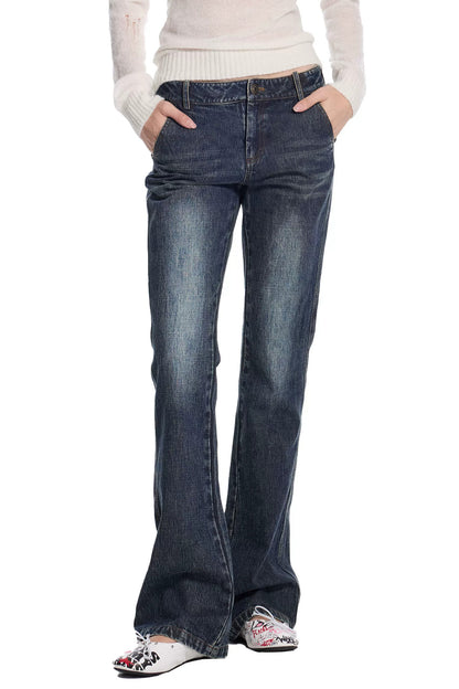 Punk Chain Rivet Jeans