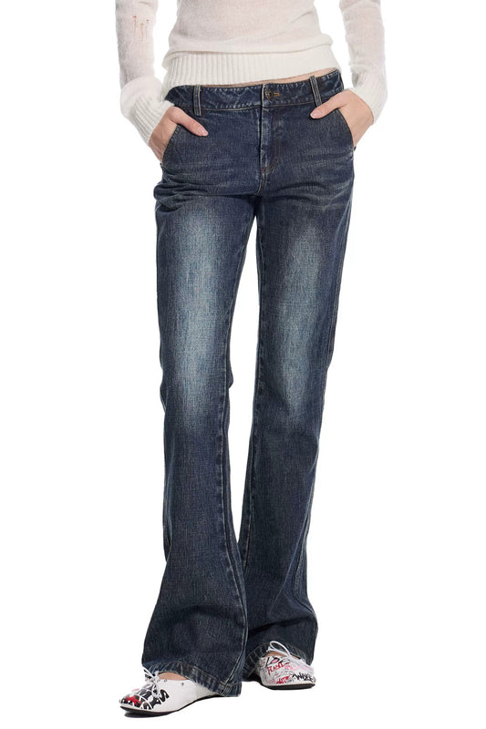 Punk Chain Rivet Jeans