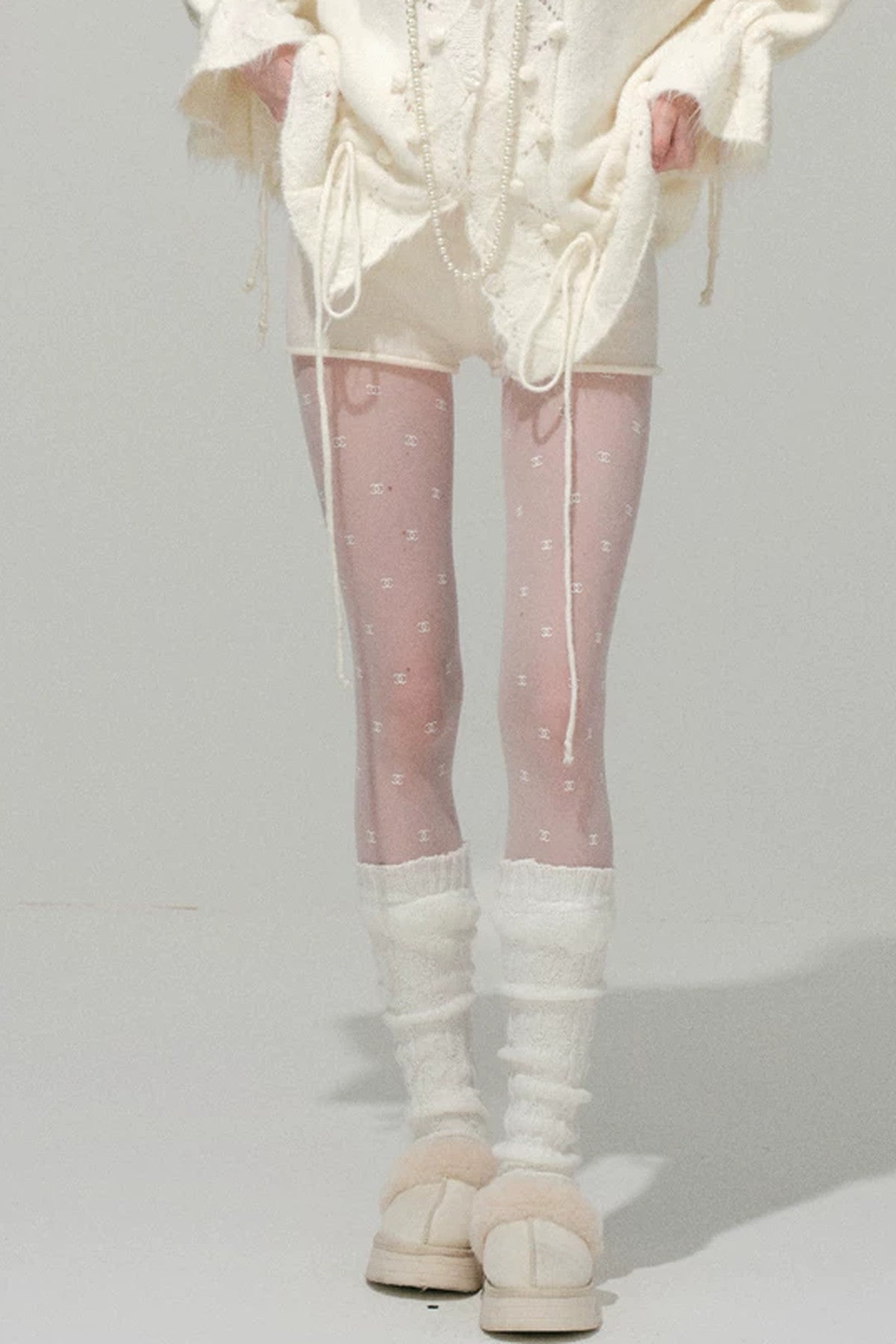 Loose Crochet Knit Shorts
