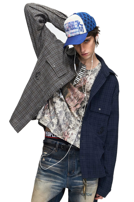 Long Sleeve Plaid Shirt
