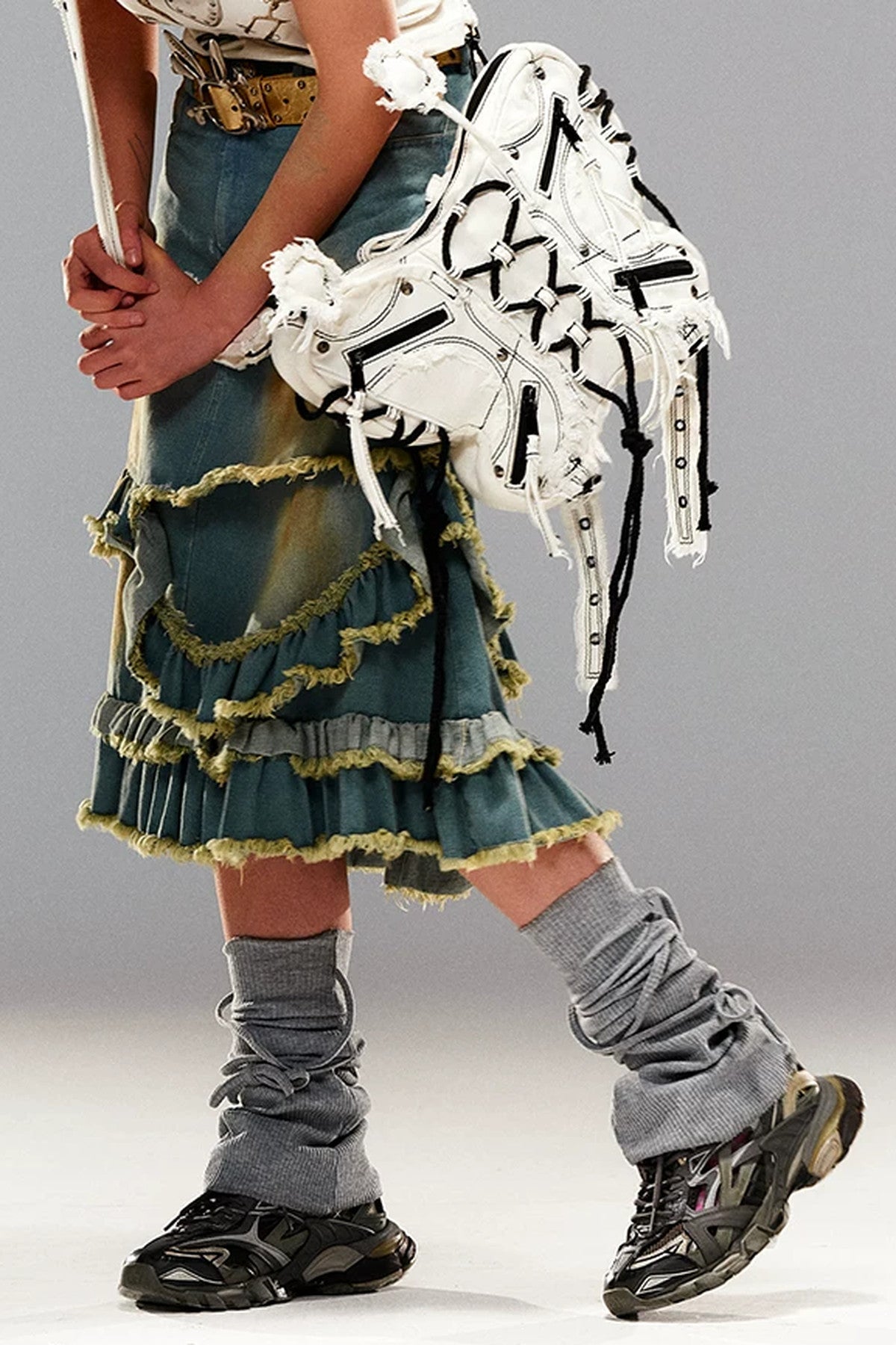 Weiße Schmetterlingstasche