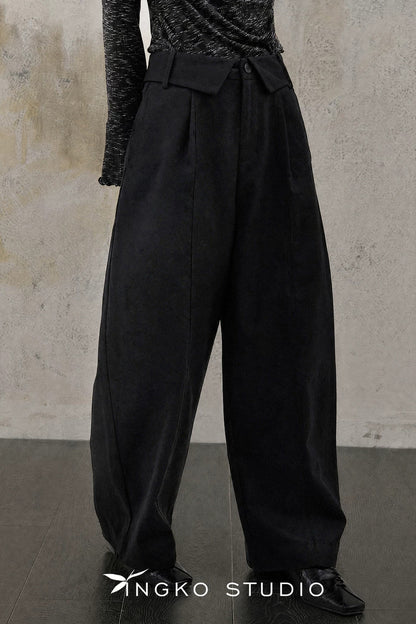 Folded Waistband Pants