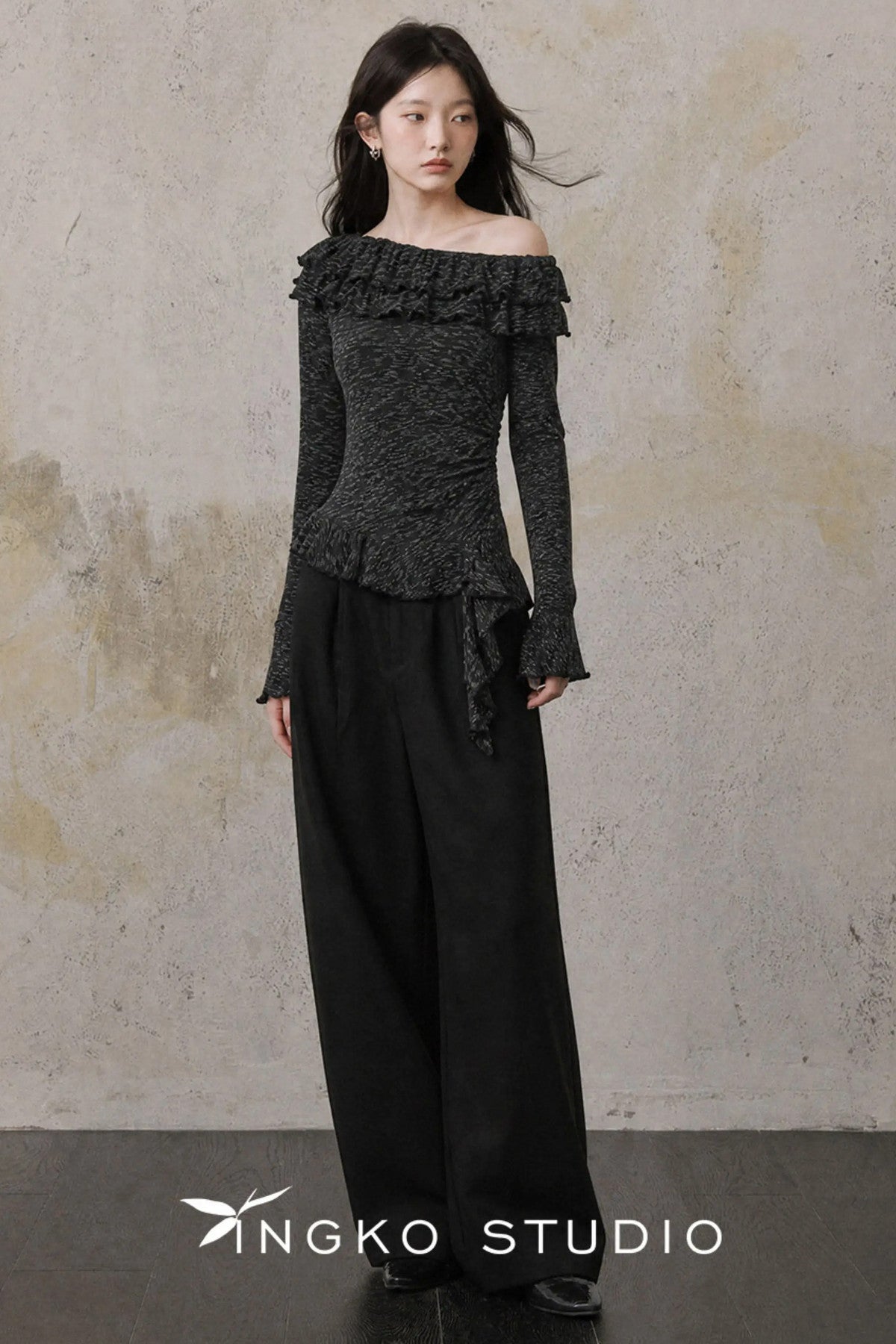 Folded Waistband Pants