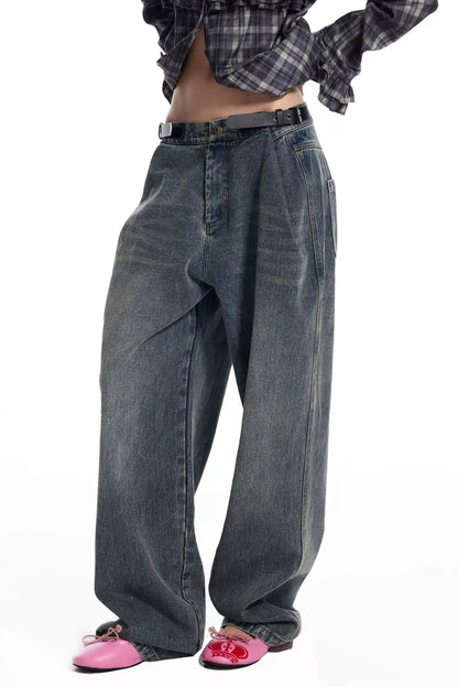 Punk Water Spray Jeans