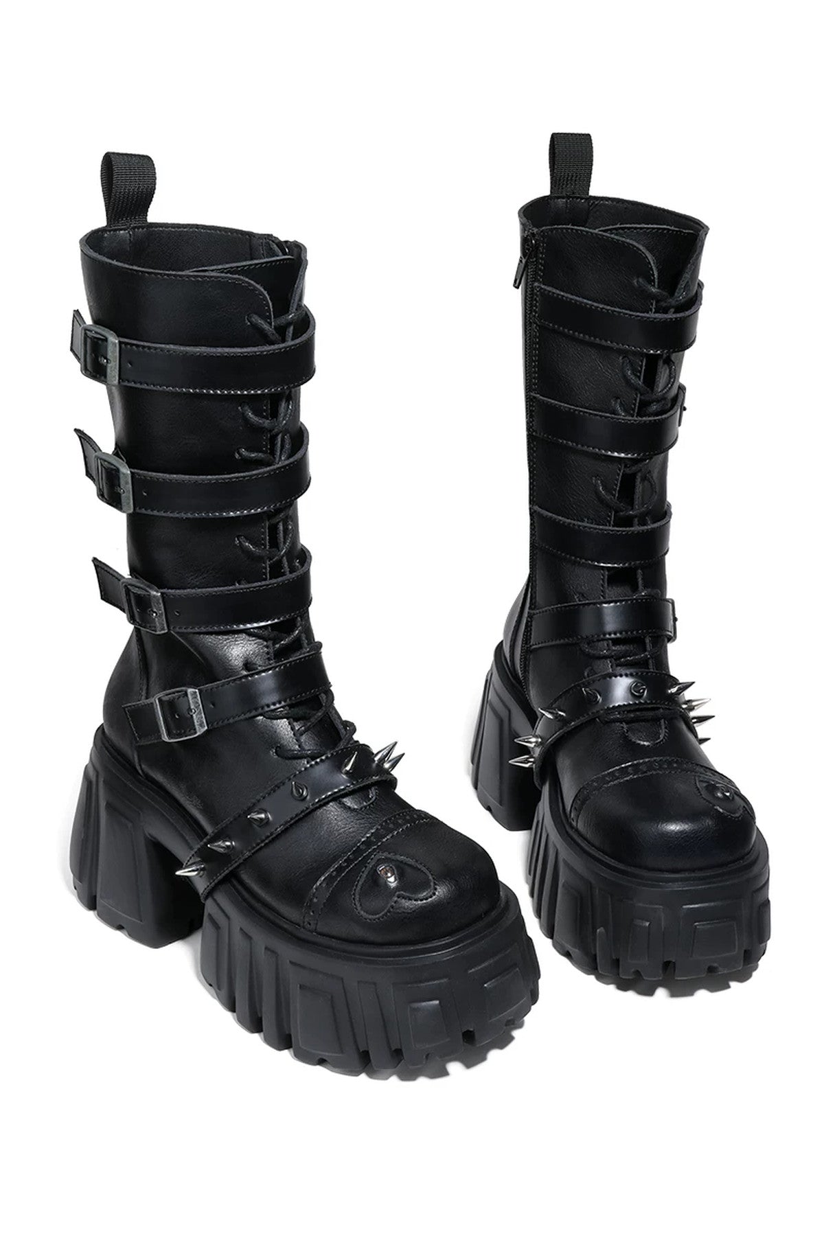 Heavy Metal Platform Knight Boots