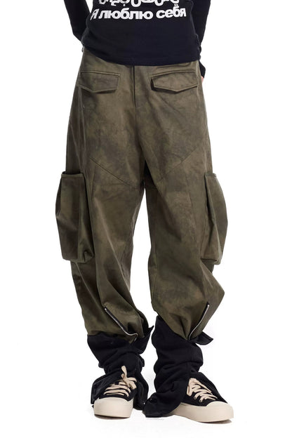 3D Panel Tie-Dye Pants